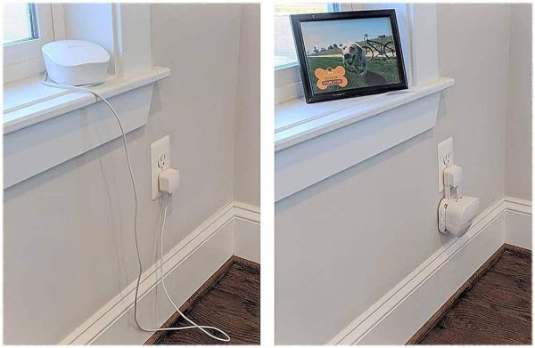 Mount Genie Easy Outlet Mount for eero 6 Wi-Fi-4