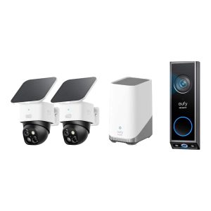 Eufy Security Camera Dual Cameras 2K Full HD Solar Powered-0