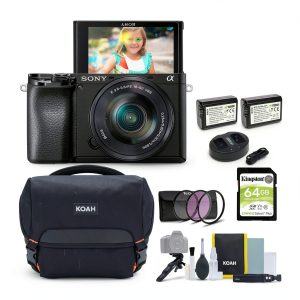Sony Alpha a6100 Mirrorless Camera 16 50mm Lens Bundle-0