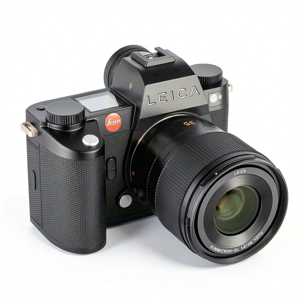 Leica SL3 S camera with 35mm lens being used for outdoor portrait photography