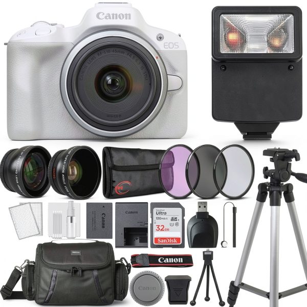 Canon EOS R50 Mirrorless Camera Bundle with Lens Accessories-0