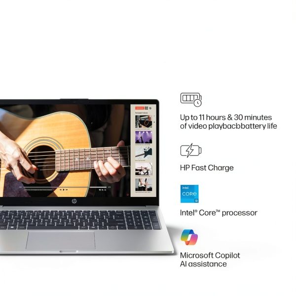 HP Laptop Intel Core i3 15.6 Inch 8GB Memory Silver-3