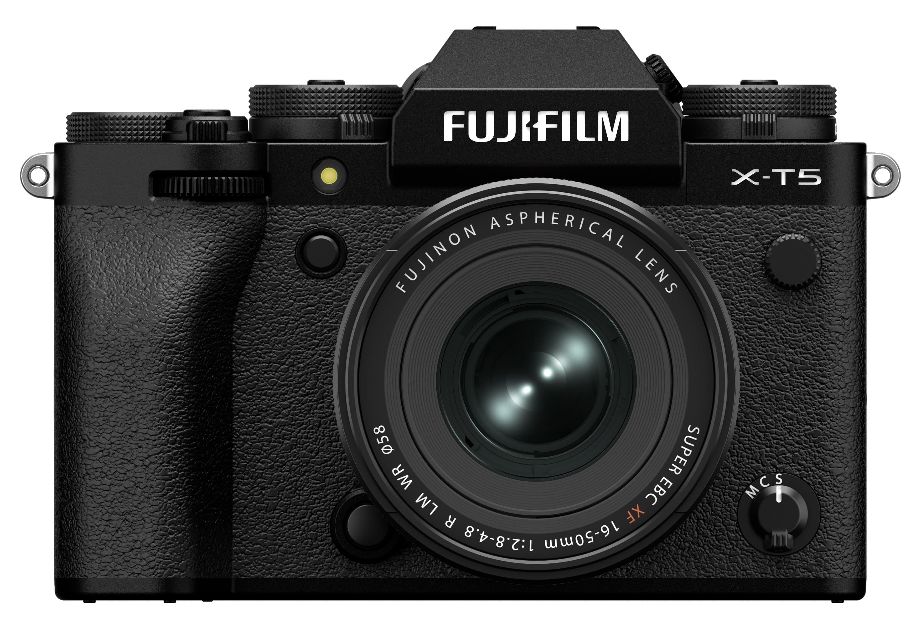 Fujifilm X-T5 camera showcasing its compact design and tilting screen