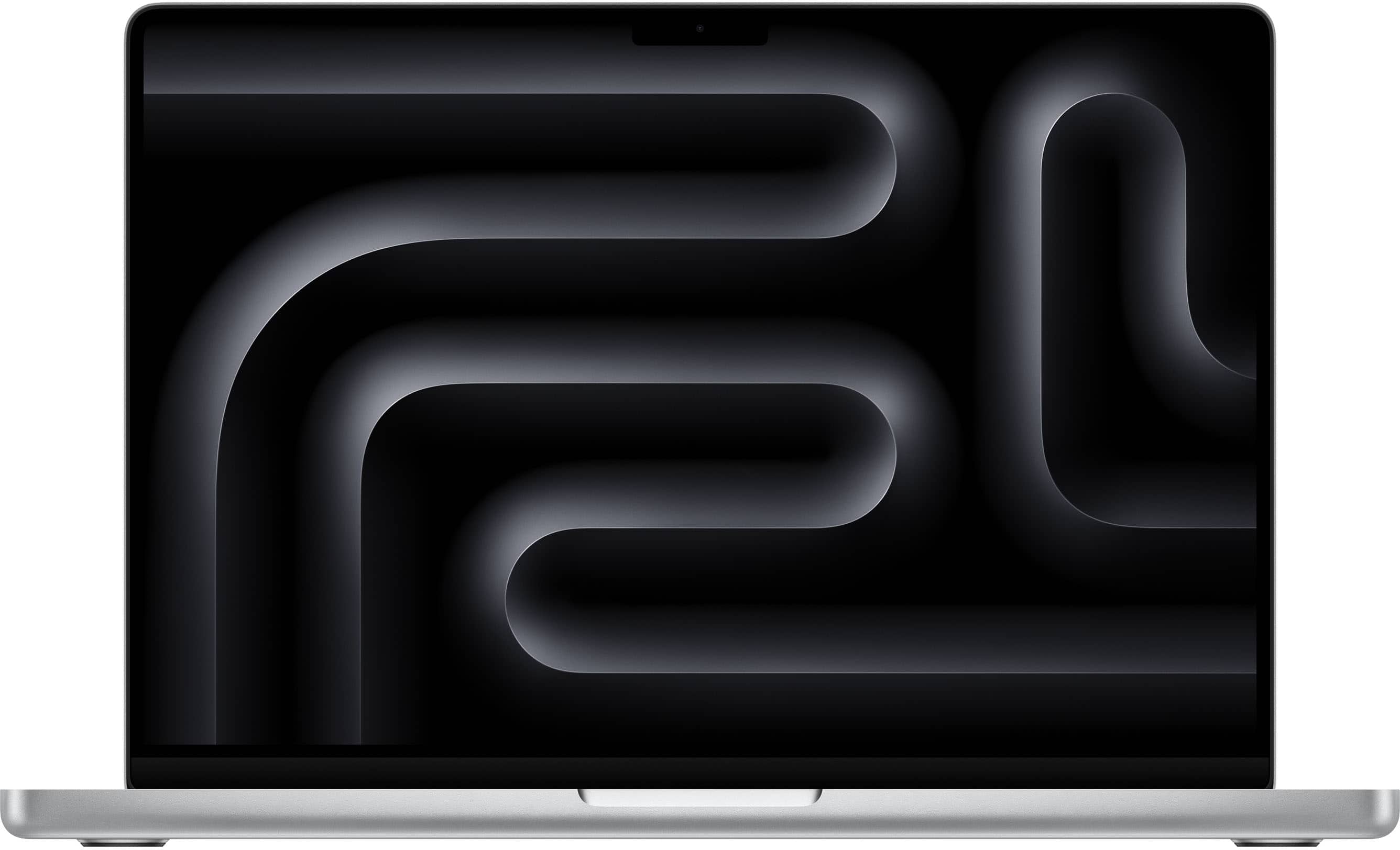 14-inch MacBook Pro with M5 chip on a desk showing the display and ports