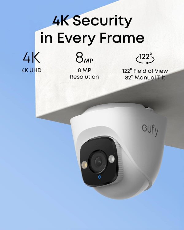 Eufy PoE Security Camera 4K Color Night Vision AI Detection-1