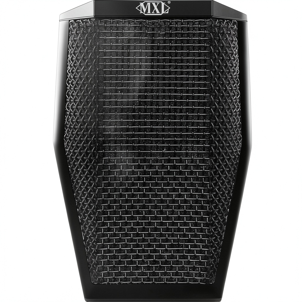MXL LED USB boundary microphone on a conference table during a live meeting