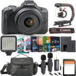 Canon EOS R50 Mirrorless Camera Bundle Black Podcasting Kit-0