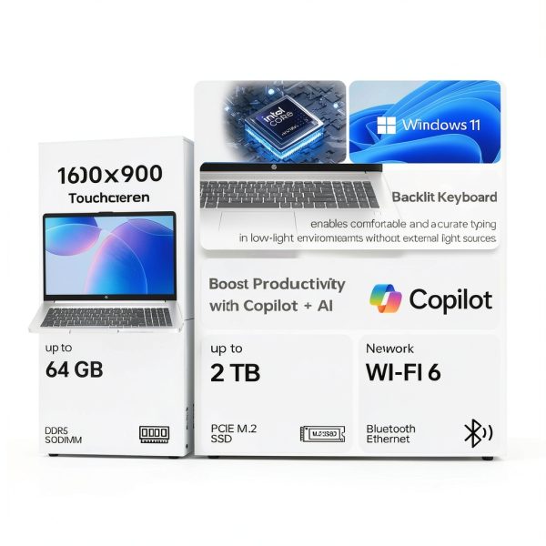 HP 17.3 Touchscreen Laptop Intel Core Ultra 5 32GB RAM-1